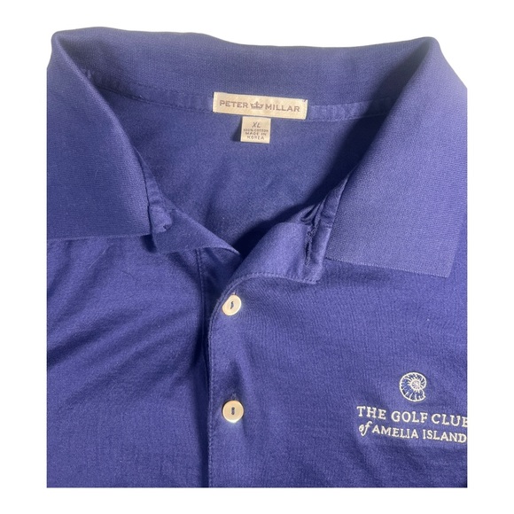 Peter Millar Men's Polo Short‎ Sleeve "The Golf Club of Amelia Island" XL - Picture 2 of 5